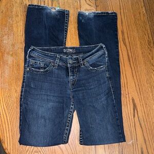 Size 28 long (36) Silver jeans